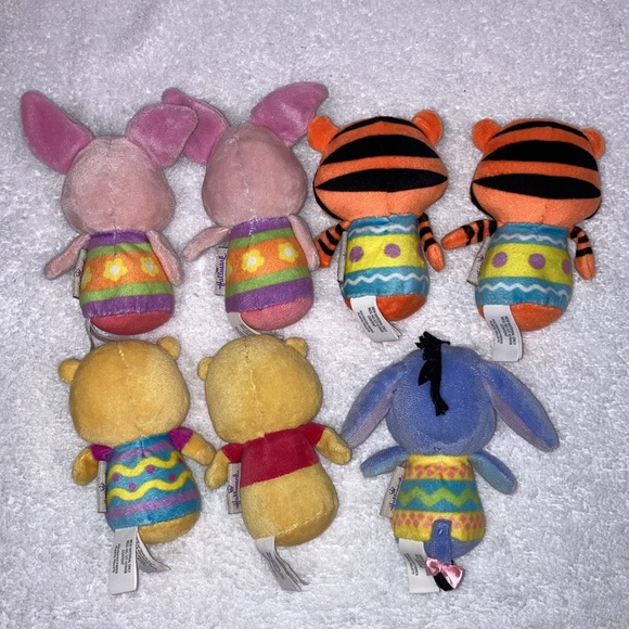 Hallmark itty bitty Winnie the Pooh tigger eeyore mini plush - Picture 6 of 9